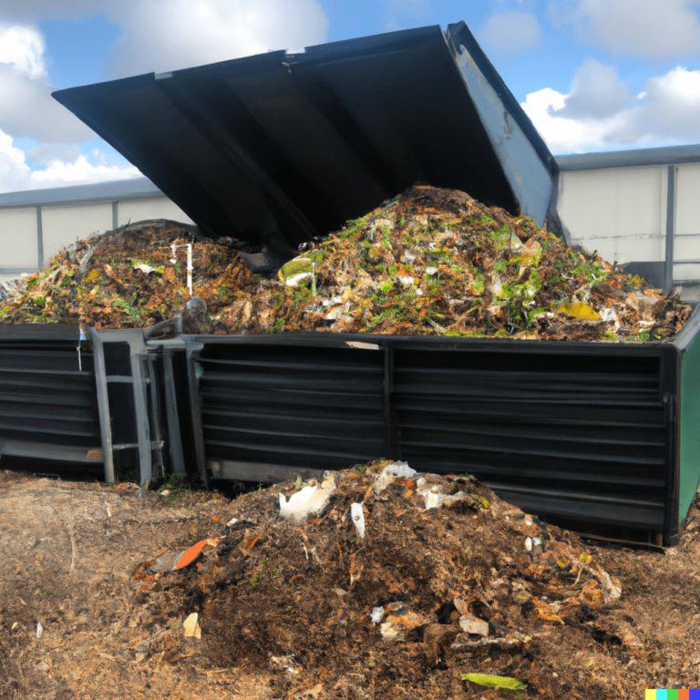 Collecte de biodéchets pour faire du compostage industriel