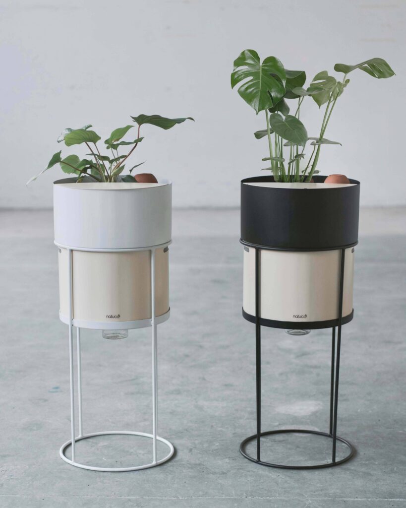 Lombricomposteur design et pot de fleur pour compostage urbain